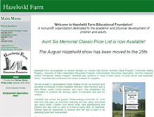 Tablet Screenshot of hazelwildfarm.com